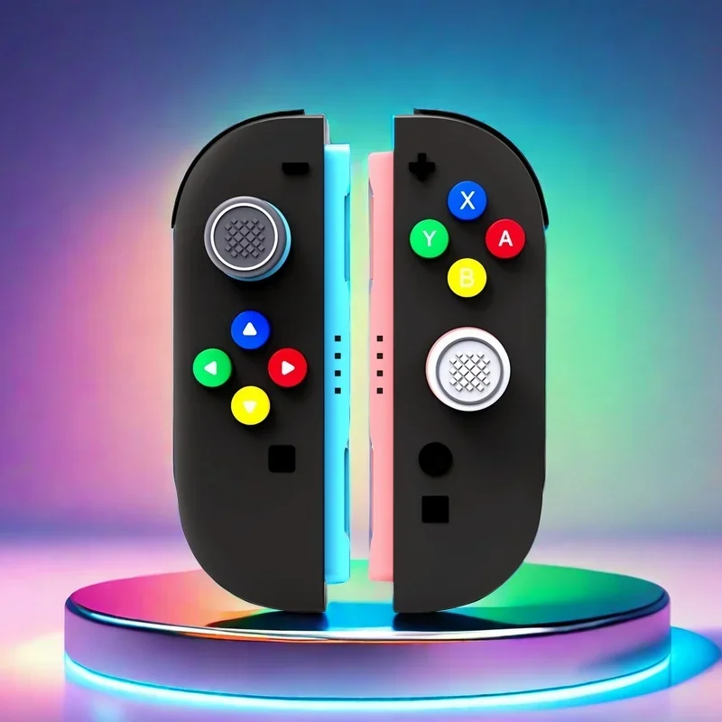 For Switch 2 (2025) NS2 Joy Con Controller Grip Button Caps Dpad Keys Accessories Silicone Thumb ABXY Sticker W7K0