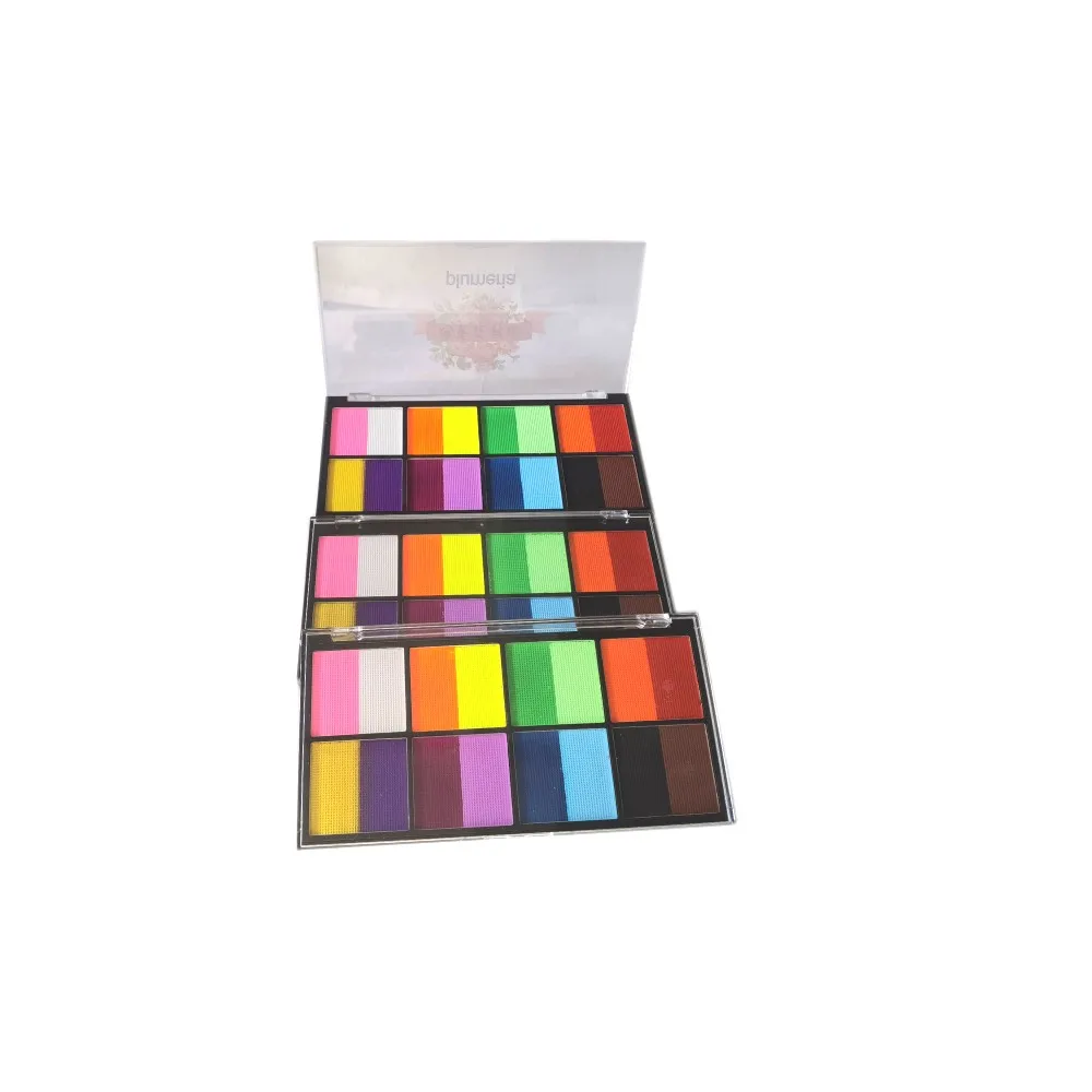 Assiette de peinture pour le visage et le corps, crème de peinture qualifiée ale pour Noël et Halloween, 8 couleurs