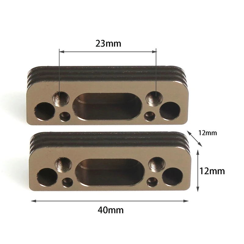 Base de montaje de motor de Metal para Kyosho MP9 MP10 1/8 RC, piezas de mejora de coche, accesorios, 2 uds.