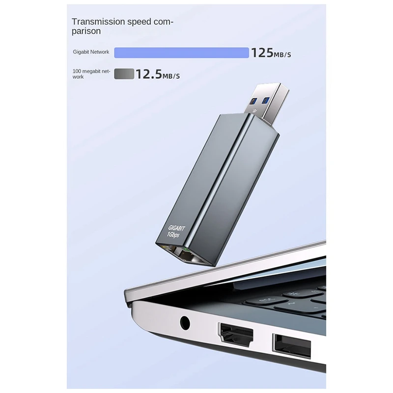 محول USB إلى جيجابت إيثرنت ، مناسب لأجهزة الكمبيوتر المحمولة وأجهزة الكمبيوتر المكتبية