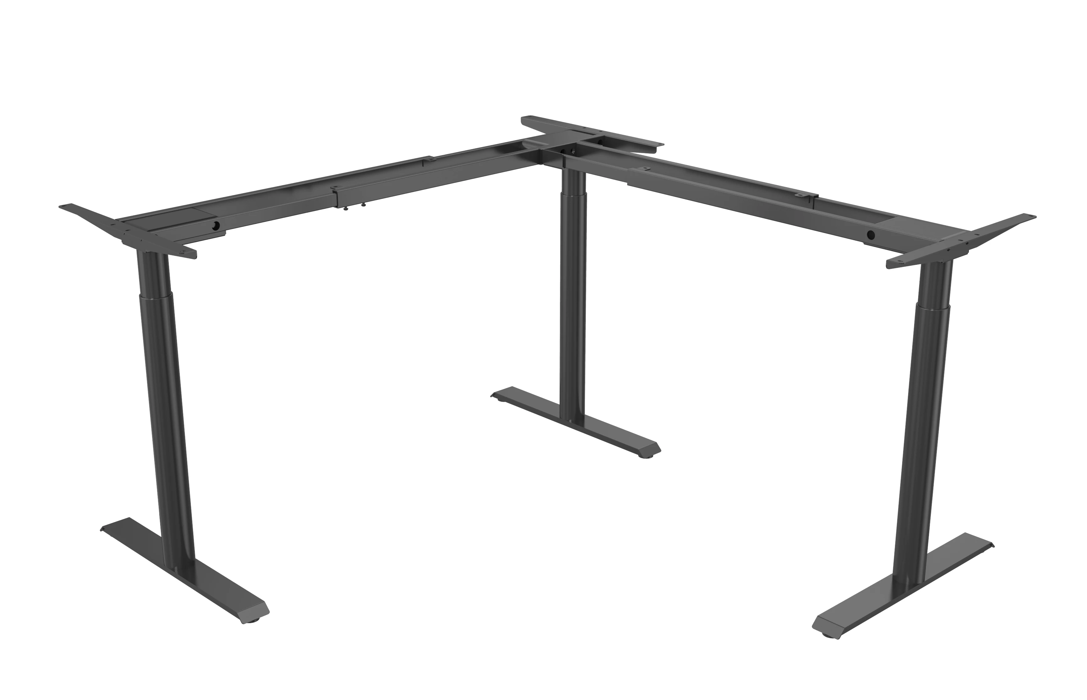 Modern Height Adjustable Desk Three Motor Electric Frame with Three Legs 120KG Load Capacity GHED523-90