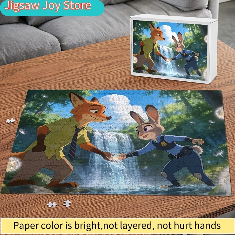 

Пазл Disney Crazy City «Джуди Хоппс и Ник Вайлд», 1000 деталей — Официальный, развивающий, для любого возраста, тематический декор для комнаты, идея для подарка (D)