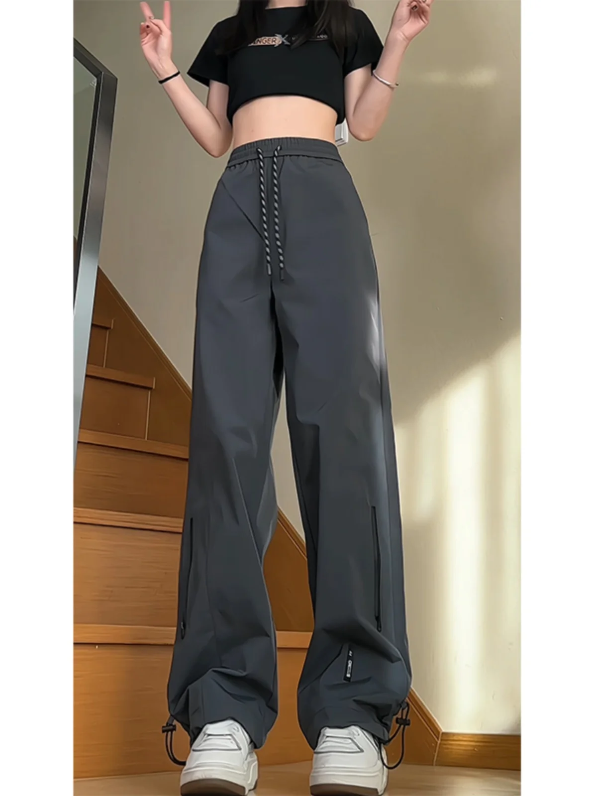 

Мужские повседневные брюки American Sle Paratrooper для весны и осени, прямые брюки в стиле High Street Vibe, спортивные брюки для активного отдыха и альпинизма