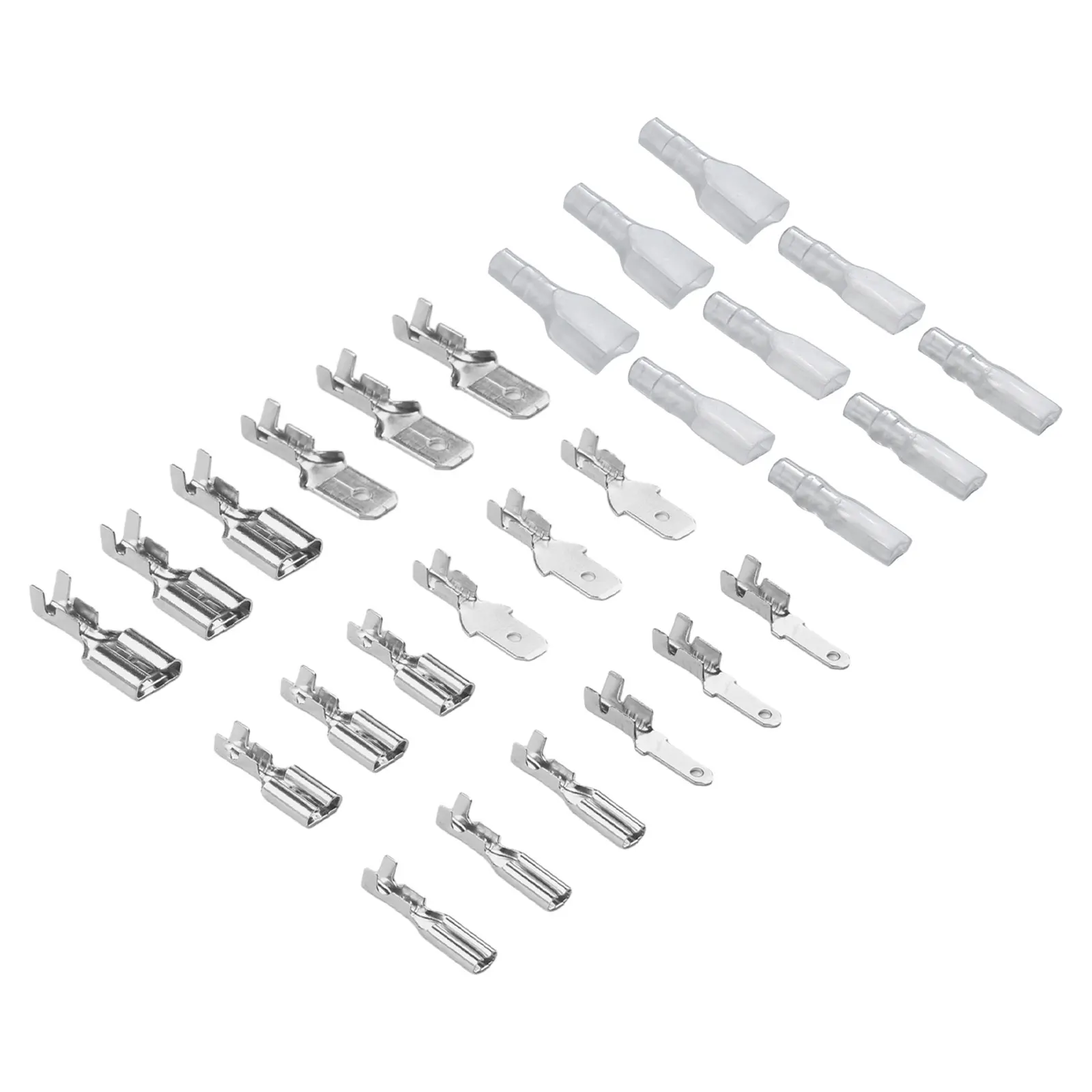 Terminal Spade Crimp Terminal Connector 2.8mm 4.8mm 6.3mm Connectors AWG 22~16 2.8/4.8/6.3mm 3 kinds 3 Kinds Wire With Box