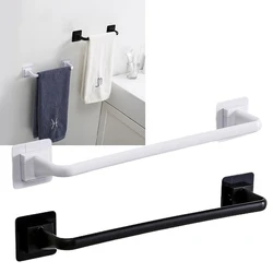 Self-adhesive Bathroom Towel Bar Towel Wall Mounted Towel Hanger Holder Rack Shelf Shoes Holder Hanging Finishing Towel Rack