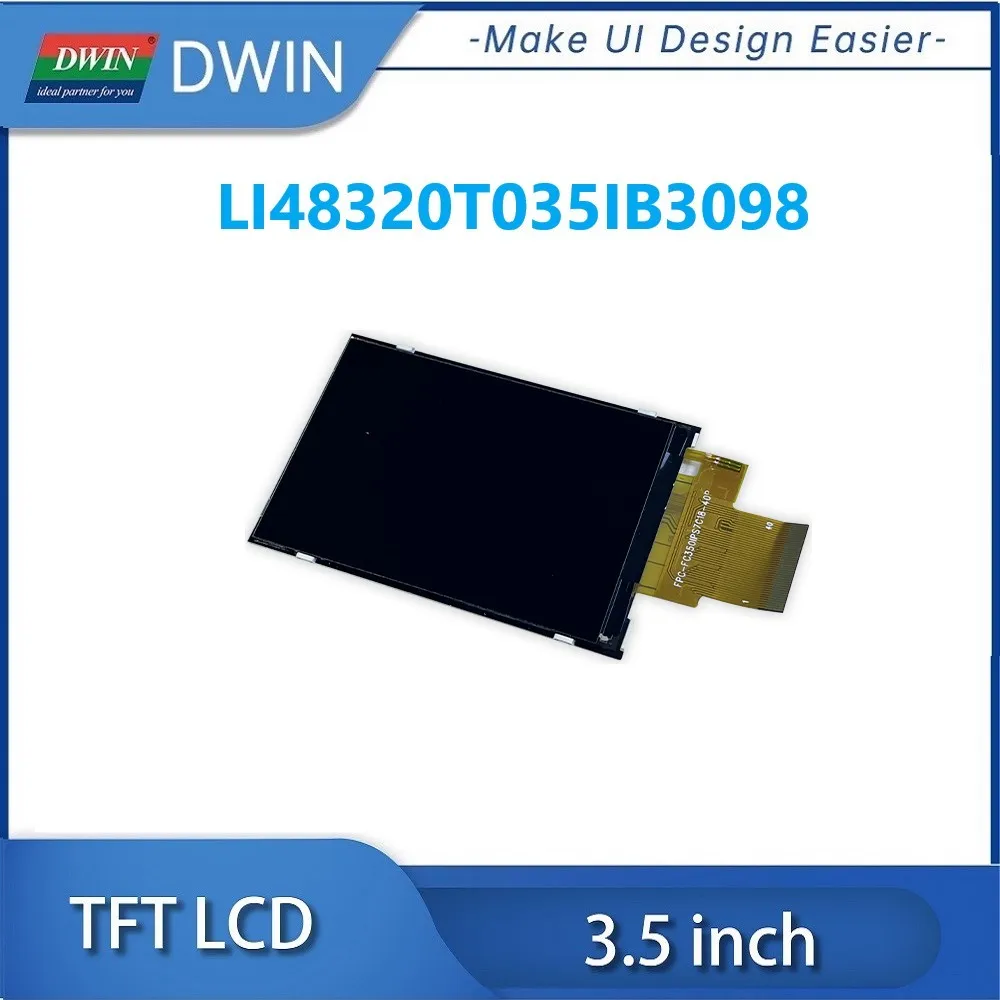 Imagem -05 - Dwin-lcd Módulo de Toque Capacitivo 300 Brilhante 320x480 24bit Rgb Ips Tft Gt911 Controlador Capacitivo Resistivo Li48320t035ib3098 35