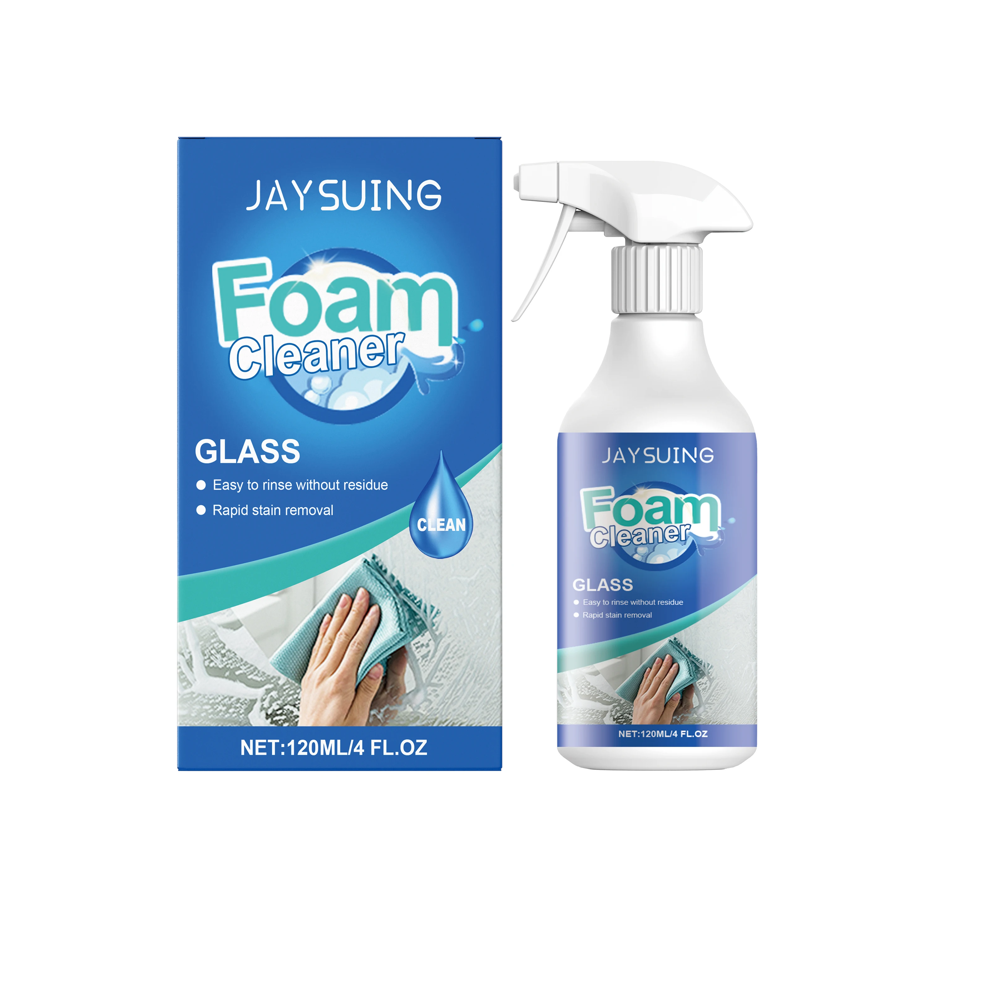 

Glass Foam Cleaner Cleaning Oil Stains Refurbishment Daily Maintenance Glass Cleaning Spray