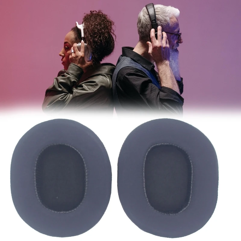 Memory Foam Earpad Gel Earpads Set for HM5 Headphones Oval Type Headsets