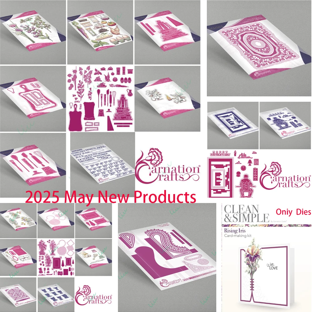 

2025 May New Metal Cutting Dies for DIY Scrapbook Album Greeting Cards Embossed in His Element Die Set from the Pantry Die Set