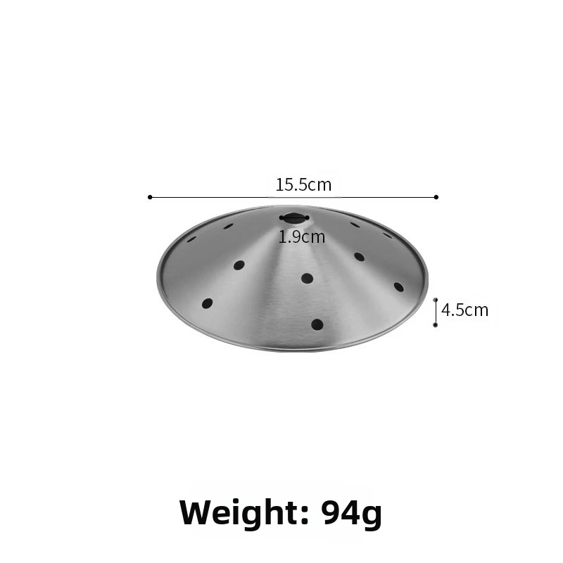 

Dry Ice Cover Plate Stainless Steel for Hot Pot Serving Tray with Ventilated Mesh for Better Steam Circulation