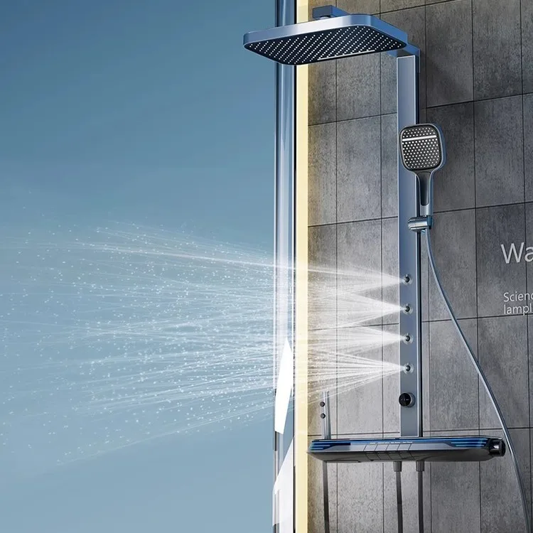 Intelligentes thermostatisches Duschset, Haushaltsbadezimmer, einfache Digitalanzeige