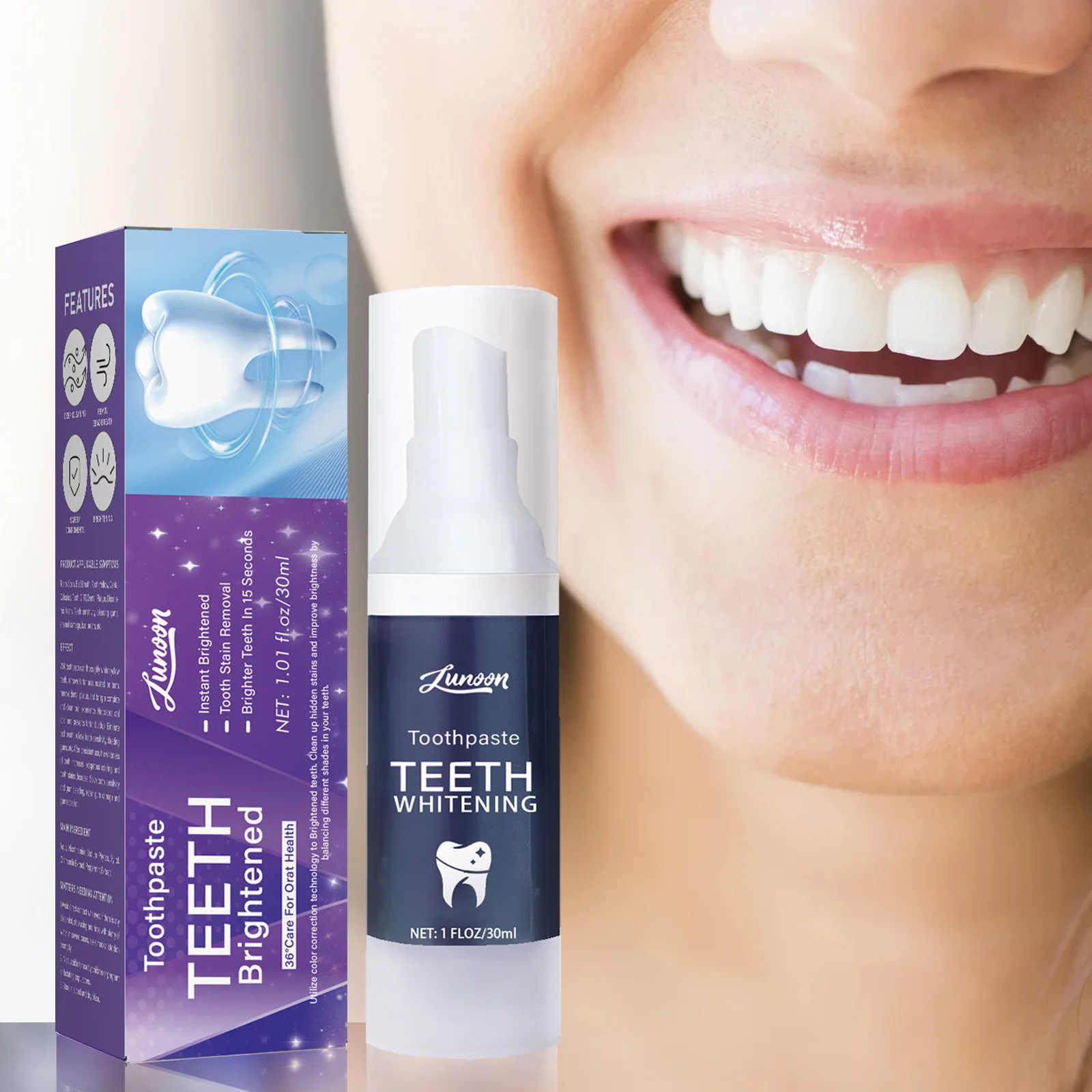 New V34 Teeth Whitening Toothpaste 5D Tooth Whitener Strips Oral Hygiene Cleaning Dental Toothpaste Fresh Breath Dentistry Care