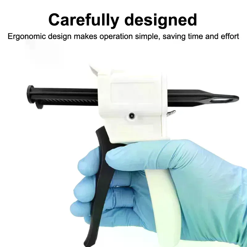 Dental Impression Mixing Gun Silicone Rubber Dispenser Gun Dispensing Caulking Dental Equipment Laboratory Tools Material