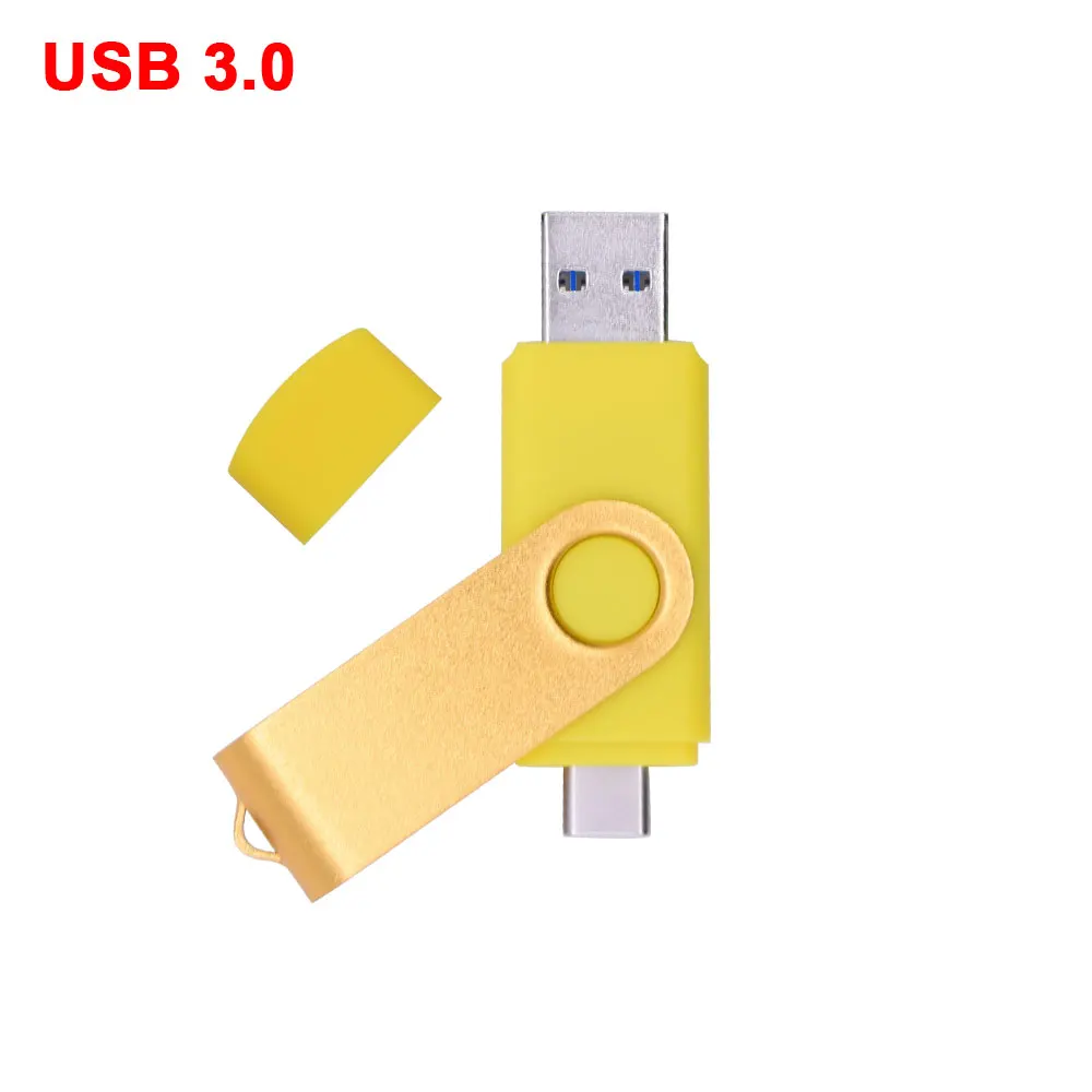 OTG 3 IN 1 pen drive 128GB 64GB Key usb stick 256GB pendrive 32GB cle usb memory 8GB micro usb flash drive 3.0 For Type-C phone