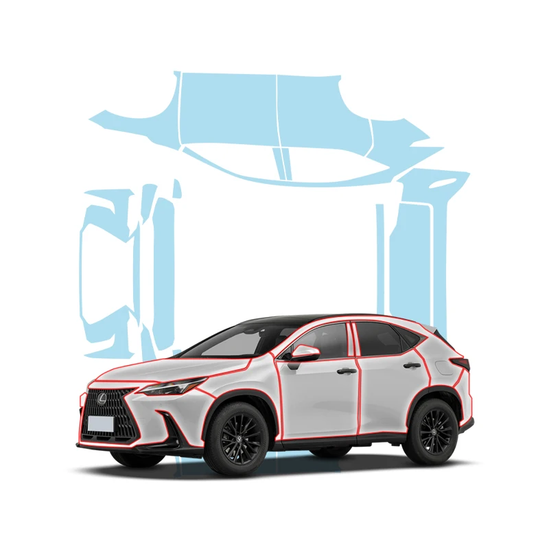 

PPF подходит для Lexus NX защитная пленка для краски, прозрачный комплект из ТПУ, устойчивый к царапинам, автомобильные невидимые прозрачные аксессуары