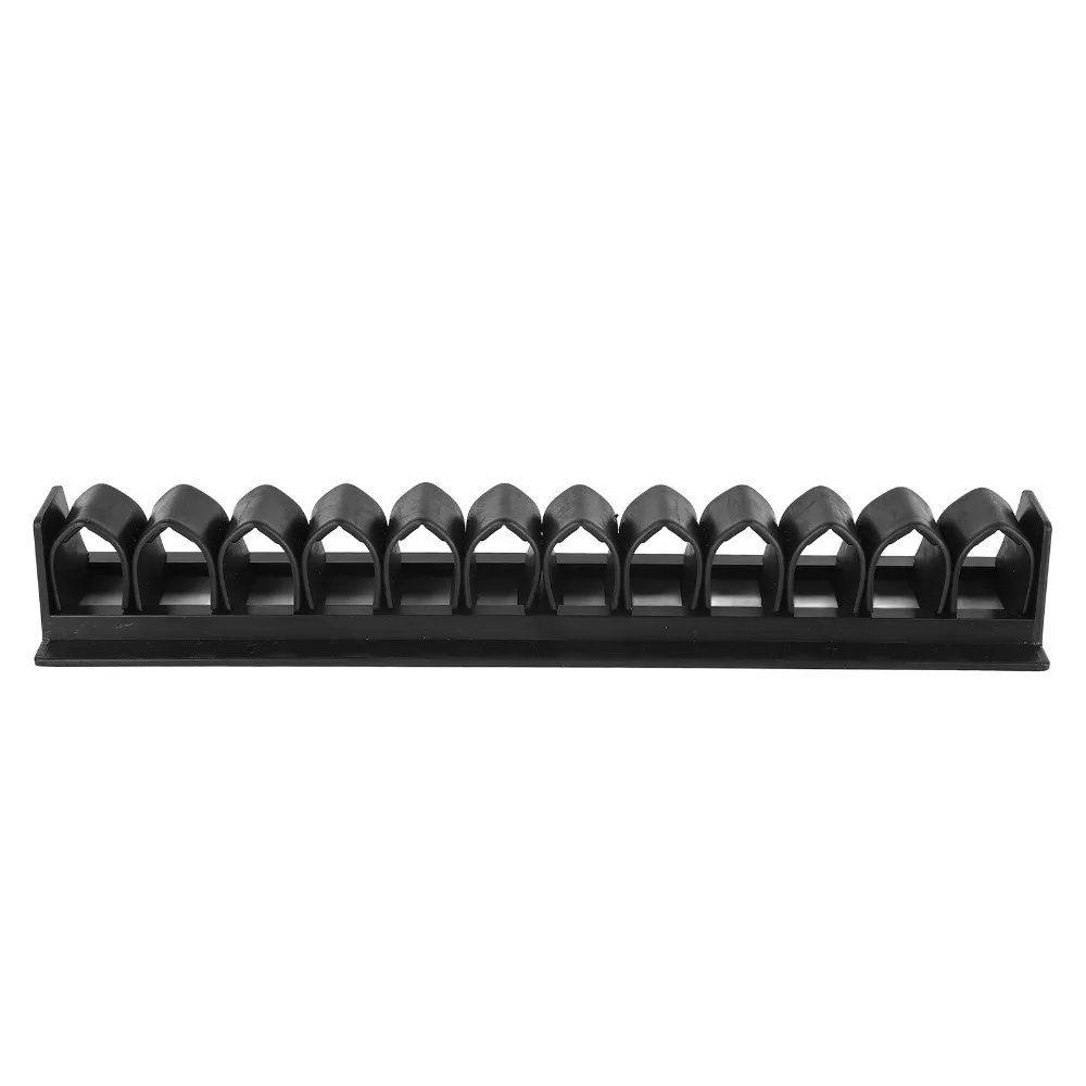 Plastic Horse Whip Crop Holder Black Wall-Mounted Horse Whip Crop Rack Minimalist Design Easy Installation Horse Equipment Rack