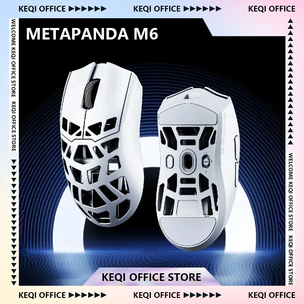 

Мышь Metapanda M6 из магниевого сплава, 3 режима, легкая, двойная, 8k, Pd3950, отверстие, пользовательские игровые мыши, высокопроизводительная беспроводная мышь