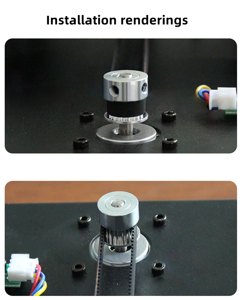 2GT Synchronrad 16 20 30 36 40 Zähne, 2GT Zahnriemenscheibe Bohrung 4/5/6/6,35/8mm für GT2 Zahnriemen Breite 6mm 3D-Drucker CNC-Teile – Detail 4
