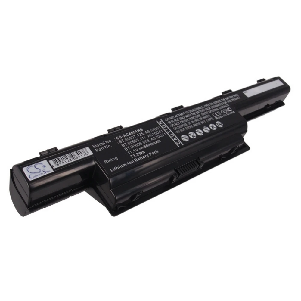 

Li-ion Notebook, Laptop Battery for eMachines, 11.1V, 6600mAh, Compatible Models: Aspire 4250, Aspire 4250-C52G25Mikk