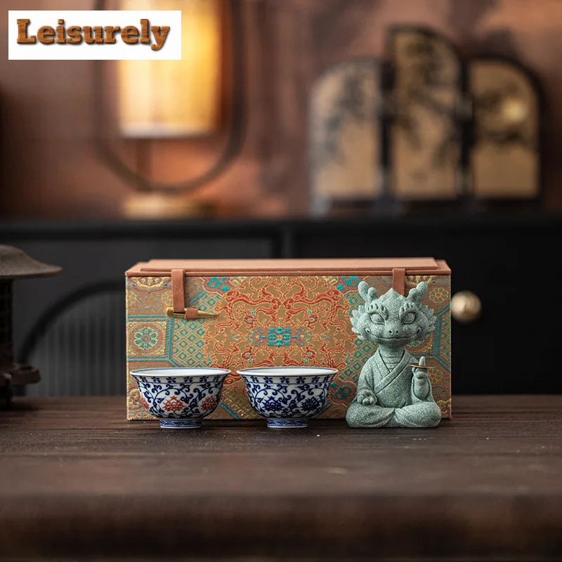 

Антикварный синий и белый чайный сервиз, полный набор, винтажный набор для чайной церемонии, чайник для замачивания чая и набор чайных чашек, коллекция посуды