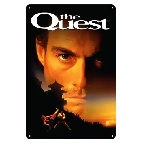 The Quest Jean-Claude Van Damme Movie Metal Poster Tin Sign 20x30cm Plaque