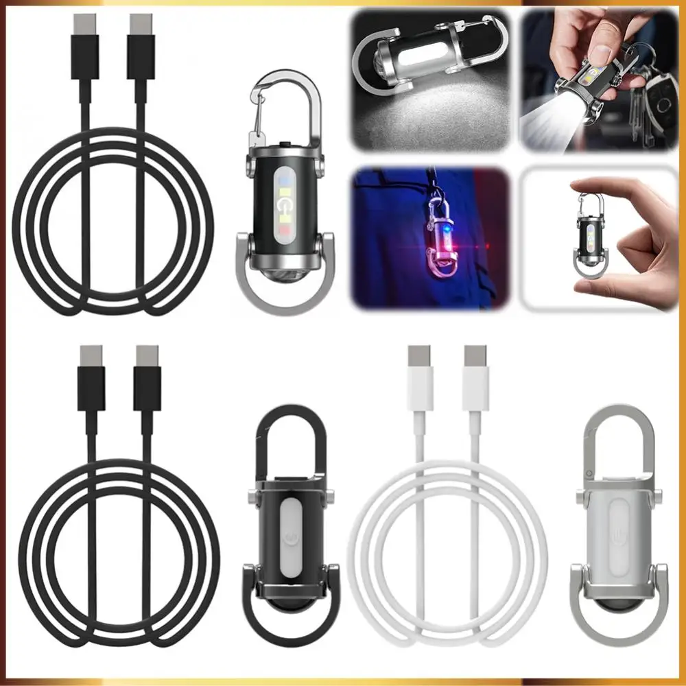 

1200LM Super Bright Mini Keyring Torch LED Rechargeable Waterproof Mini LED Torch for Outdoor Camping