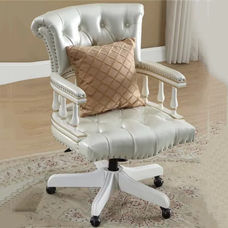 Europe Rotating Office Chair Support Wheels Executive Designer Recliner Chair Fancy Modern Chaise De Bureaux Office Furniture