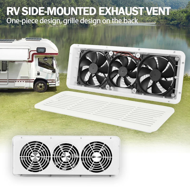 TYTXRV 12V RV Ventilation Cooling Fan Caravan Vent And Fan White Air Inlet And Outlet Exhaust Fans  Silent RV Fan Accessories