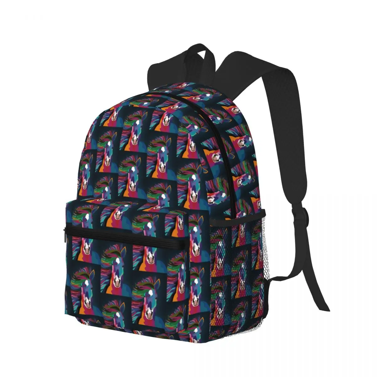 Horse Running Student Backpack School Bag Hiking Travel Daypack for Men Women Bookbag Shoulder Bags