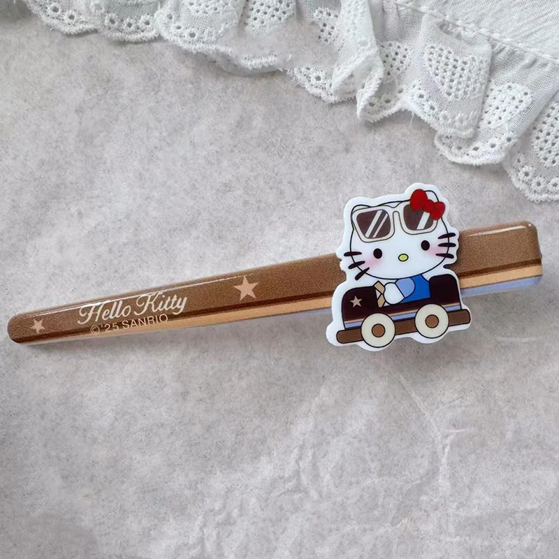 Sanrios Hellokittys Fermaglio per capelli Simpatico morsetto a becco d'anatra per ragazze Donne Forcine alla moda Accessori per acconciature alla moda Abbigliamento quotidiano
