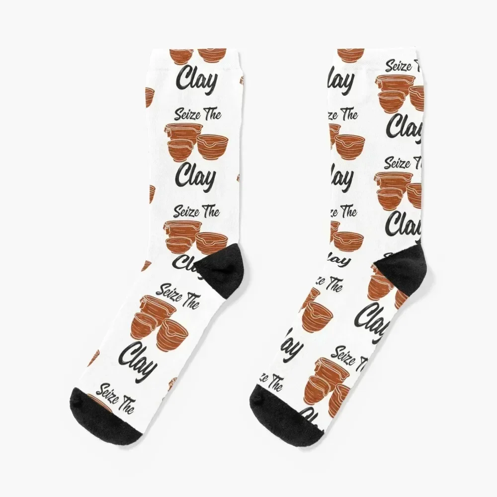 

Pottery Ceramics Work Clay Ceramic Artist Gift Socks funny sock halloween floral Men Socks Women's