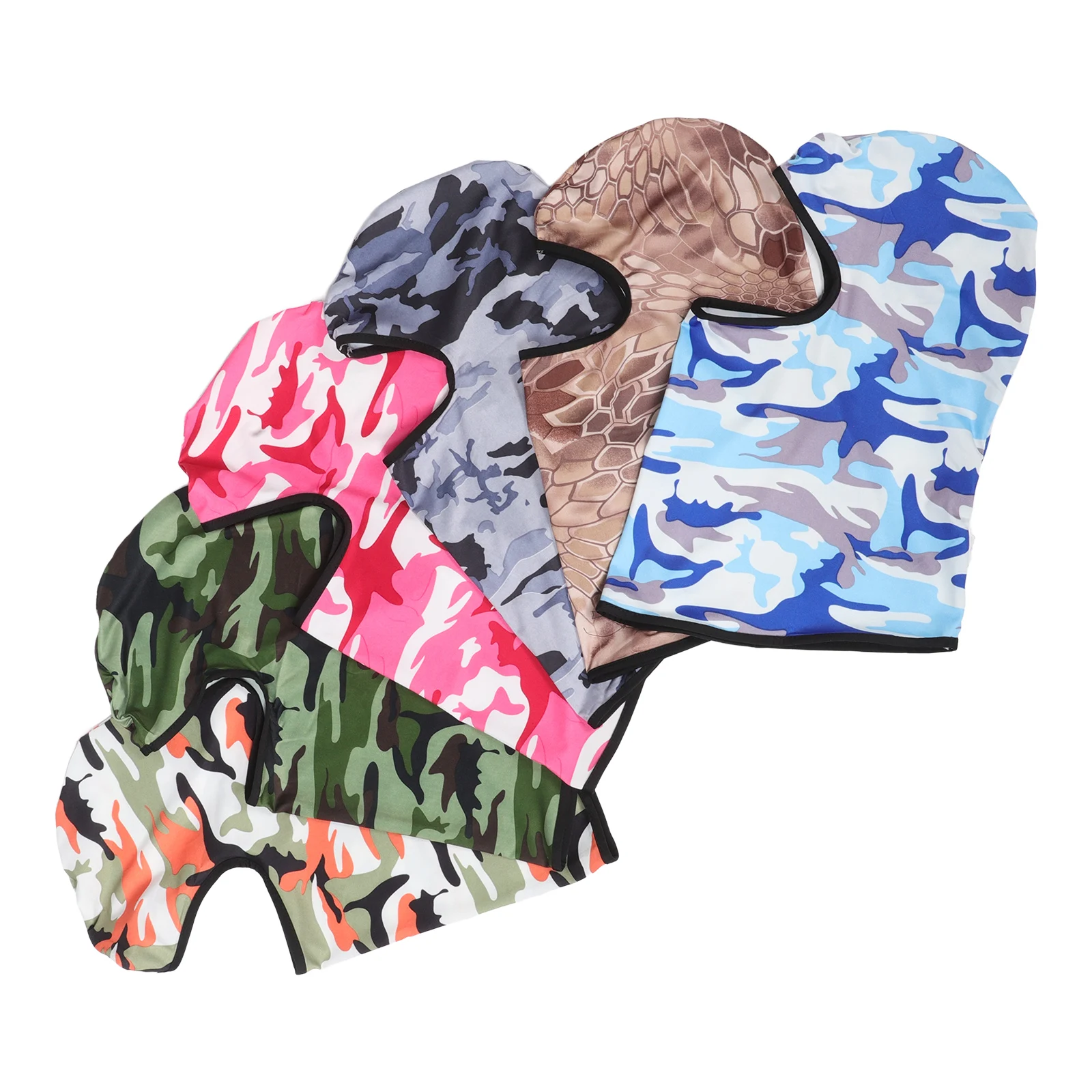

6 Pcs Windproof Sports Headb Summer Ski Dust proof Face Mask Women Polyester Sun Multifunctional Cycling Neck Gaiter Balaclava