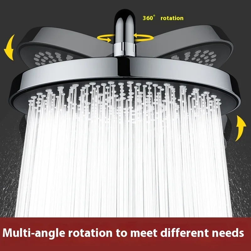 Super pressurized shower top spray large showerhead, bathroom shower faucet with large water output pressurized showerhead