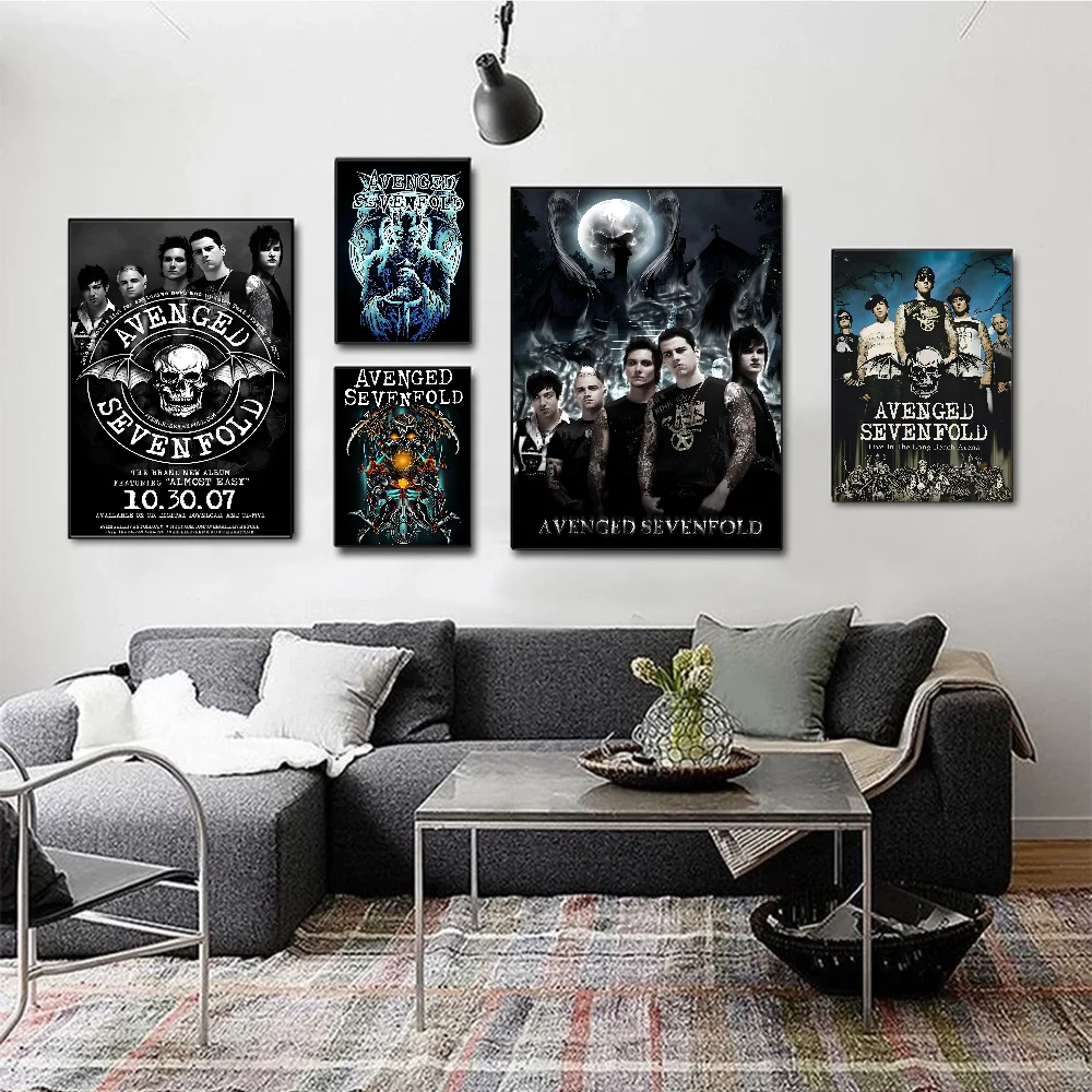 Avenged Sevenfold Good Quality Prints And Posters Waterproof Paper Sticker Coffee House Bar Posters Wall Stickers