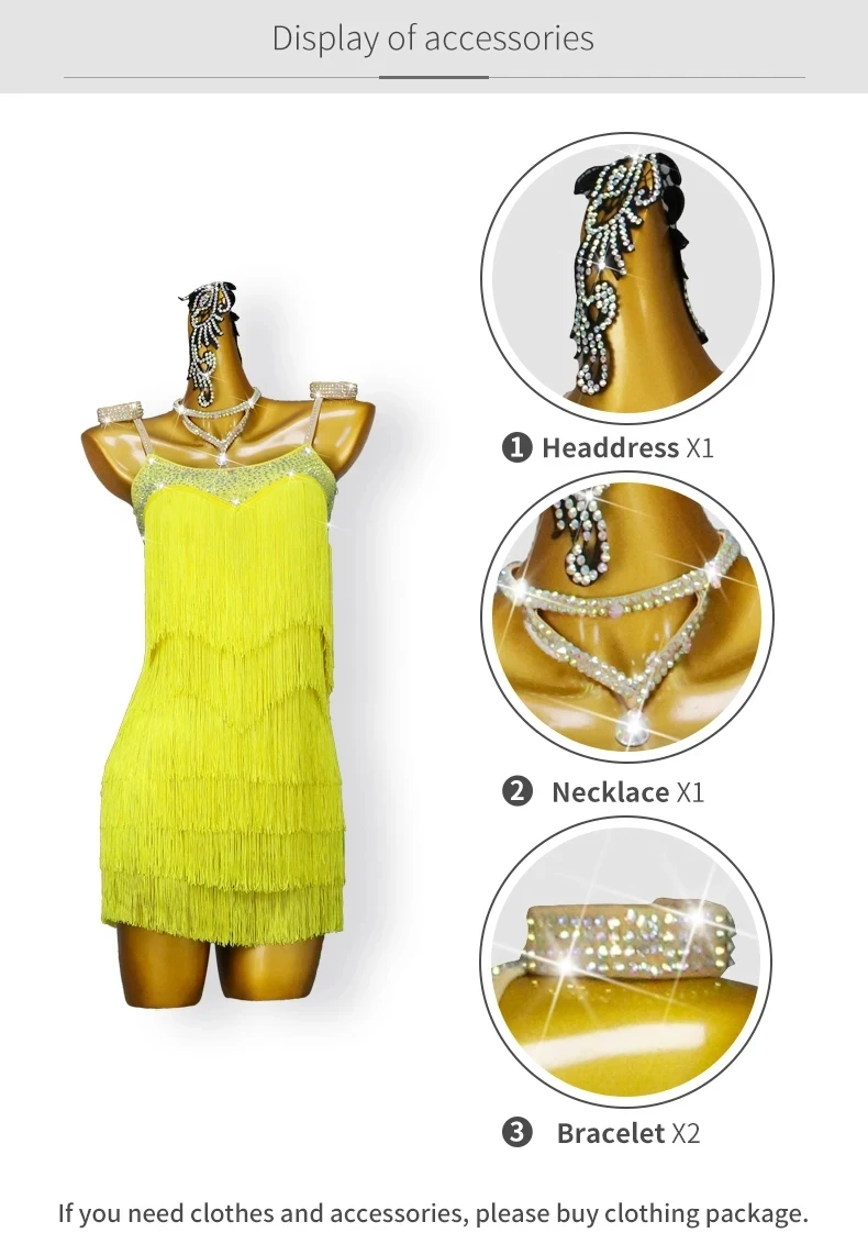2026 Neues Latein-Tanzkleid für Mädchen, Damen-Tanzkostüm, Samba-Kostüm, formeller Ballroom-Rock für Erwachsene, Tanzkleidung, Bühnen- und Abschlussball-Kurzkleid – Detail 4