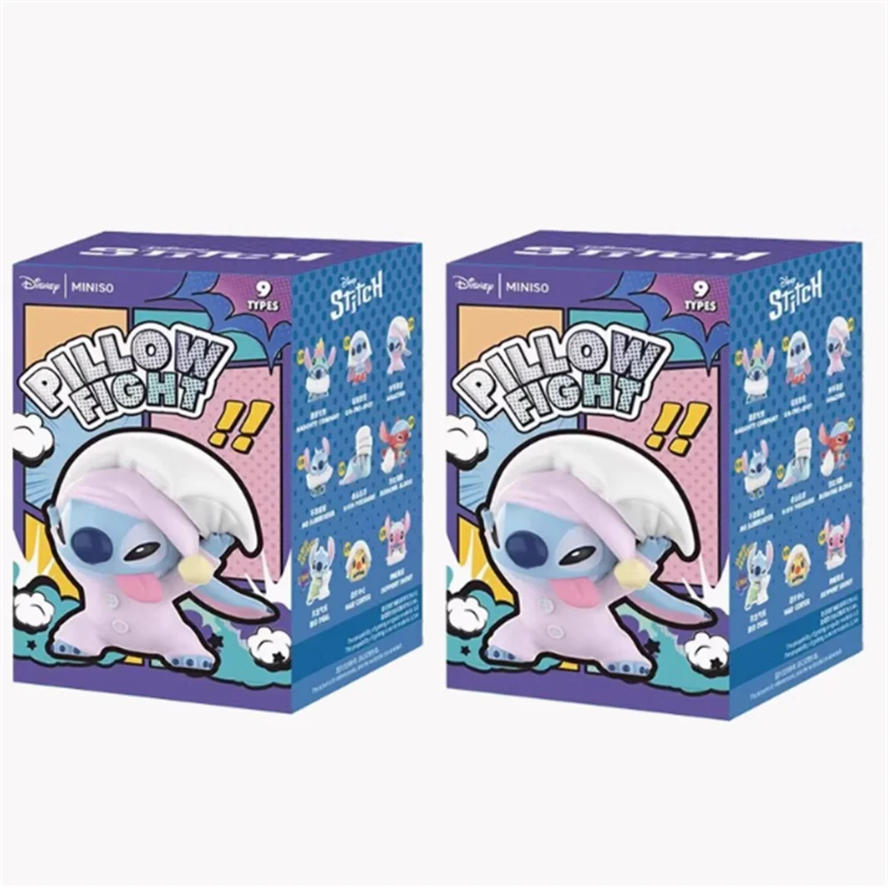 Stitch Pillow Fight Series Blind Box Leuke Stitch Trendy Play Doll Figuur Bureau Decor Ornament Kids Kerst Verjaardagscadeau