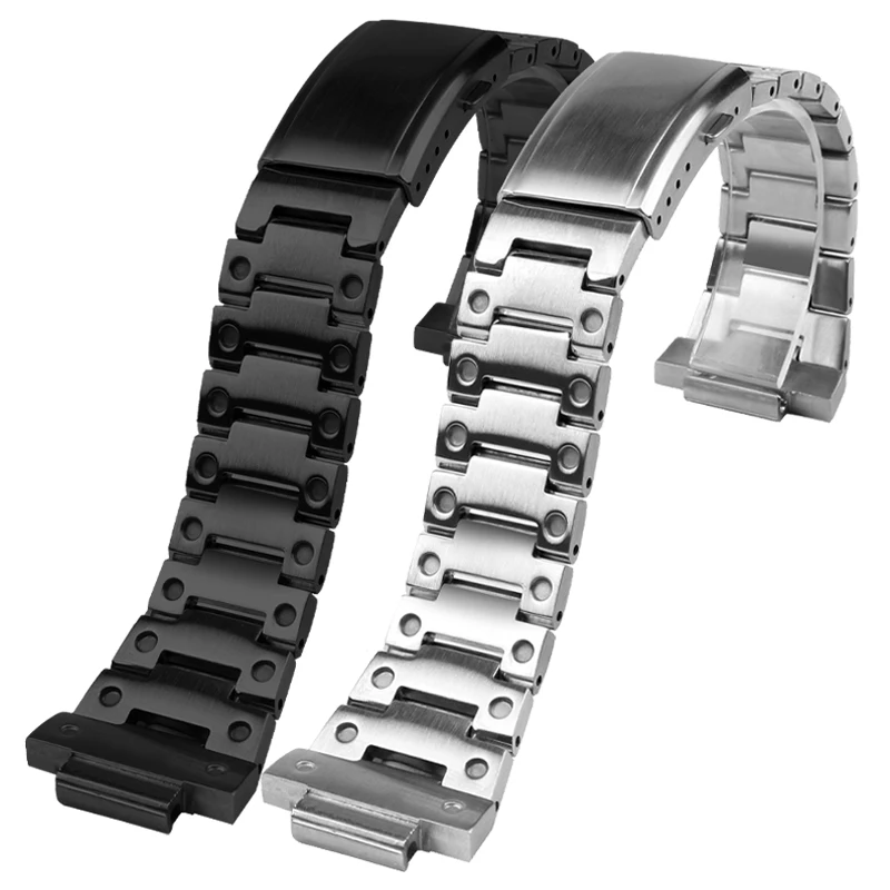 For Casio G-SHOCK GM-2100/GA2100 High Quality Solid Stainless steel watchband Men\'s Watch Strap Folding buckle Bracelet