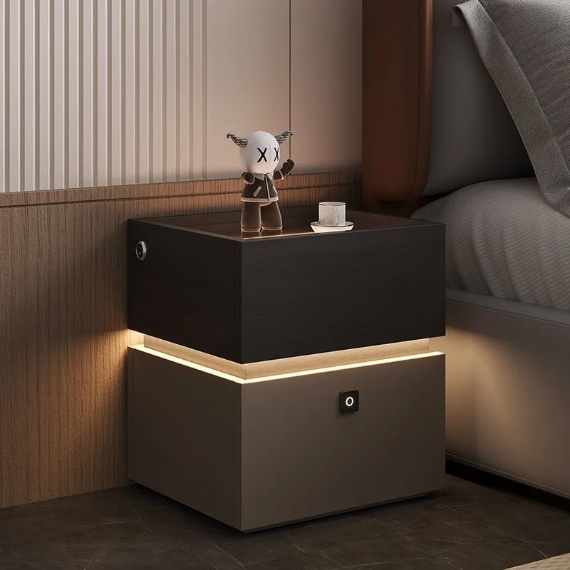 

2025 Nordic extremely narrow bedside table simple modern bedroom household small apartment mini narrow cabinet bedside table