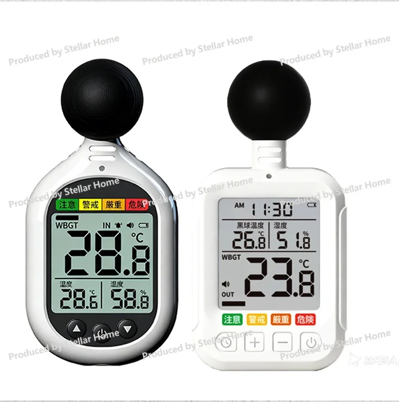 

Wbgt Black Globe Thermometer - Portable Construction Site Outdoor Wbgt Heat Index Monitor for Early Warning