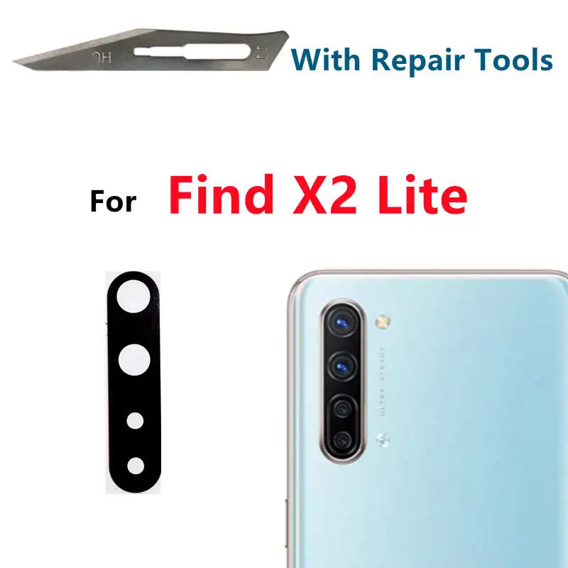 For OPPO Find X5 Lite X3 Neo X2 Lite Rear Back Camera Glass Lens Cover with Adhesive Sticker