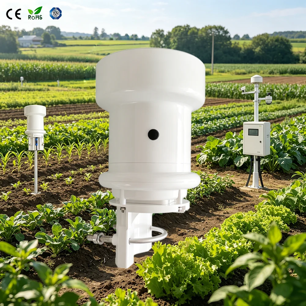 High Precision 0.2mm Tipping Bucket Rain Gauge RS485 Modbus RTU Online Rainfall Sensor for Weather Station & Smart Farm IoT