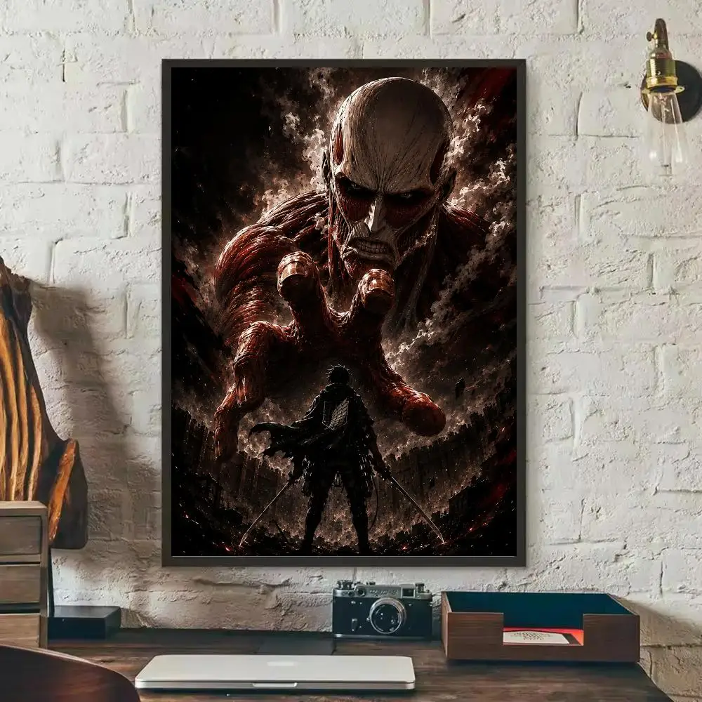 A-Attack o-on Titan-n Poster HD Wall Art Print,Self-adhesive Poster Sticker,Aesthetic Home Decor