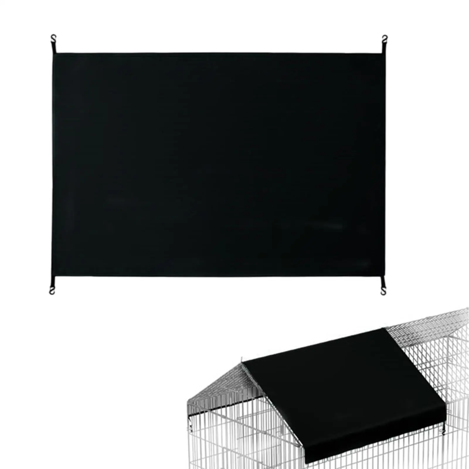 

Chicken Coop Cover Shade Cloth for Winter Silver Coated Cloth Farm Poultry Cage Dustproof Shield Waterproof Yard 57" x 43"