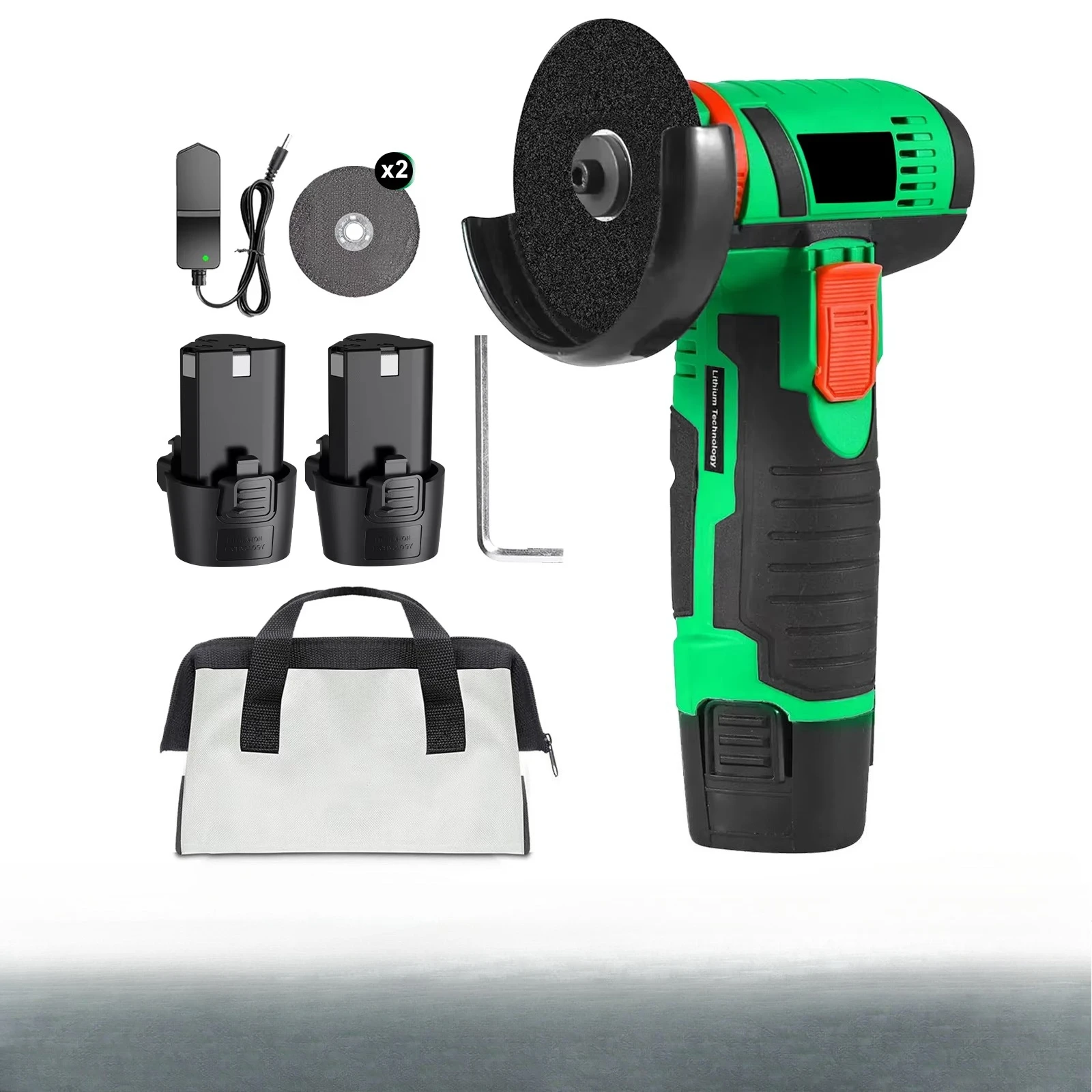 مطحنة زاوية صغيرة لاسلكية 12 فولت مع محرك مصقول أدوات كهربائية ذاتية الصنع لطحن المستودع الأمريكي المحلي