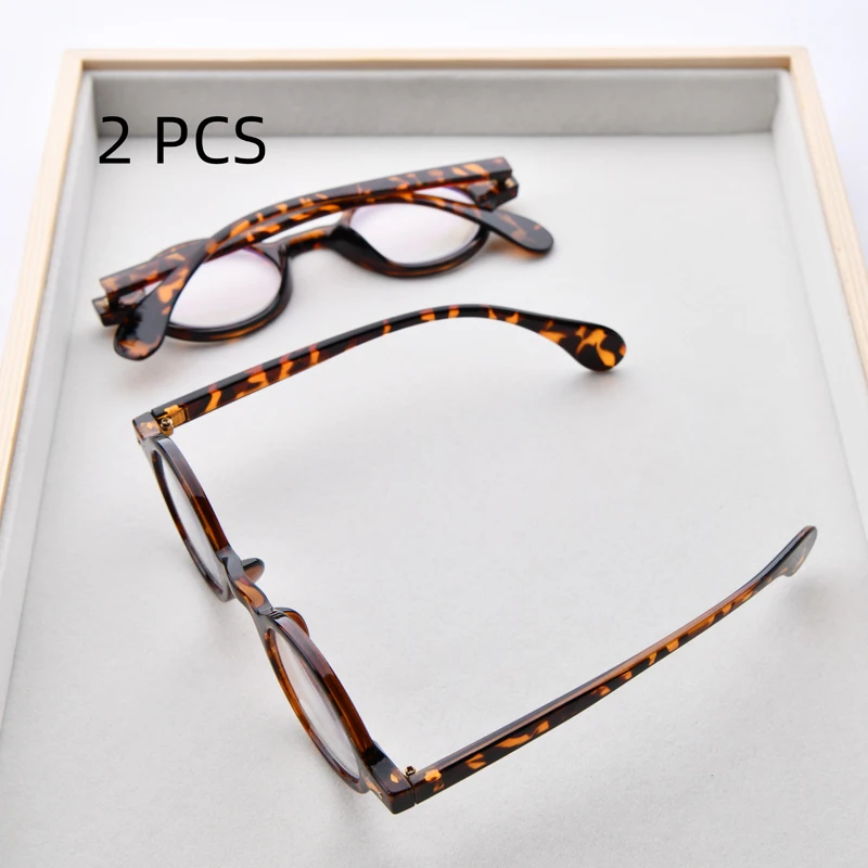 2PCS Anzug Mode Oval Lesebrille Bunte Anti Blau Licht Presbyopie Brille Für Frauen Männer 1,0 Bis + 4,0 – Detail 3