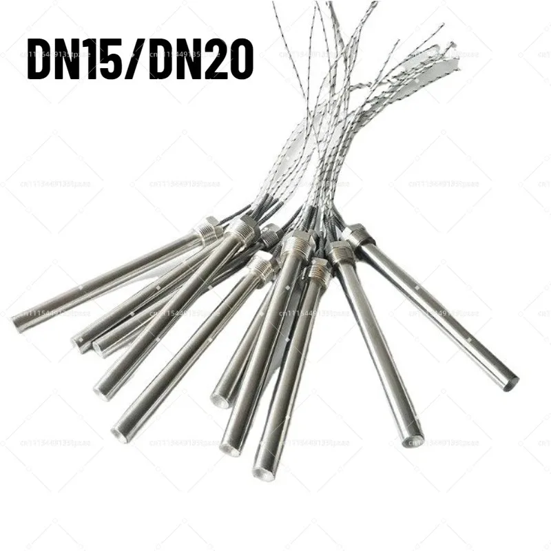 220V DN15/DN20 Thread Cartridge Heater Heating Element for Hot Rod Heating Element Replacement 15/20/25/30/35/40/50cm 500-3000W
