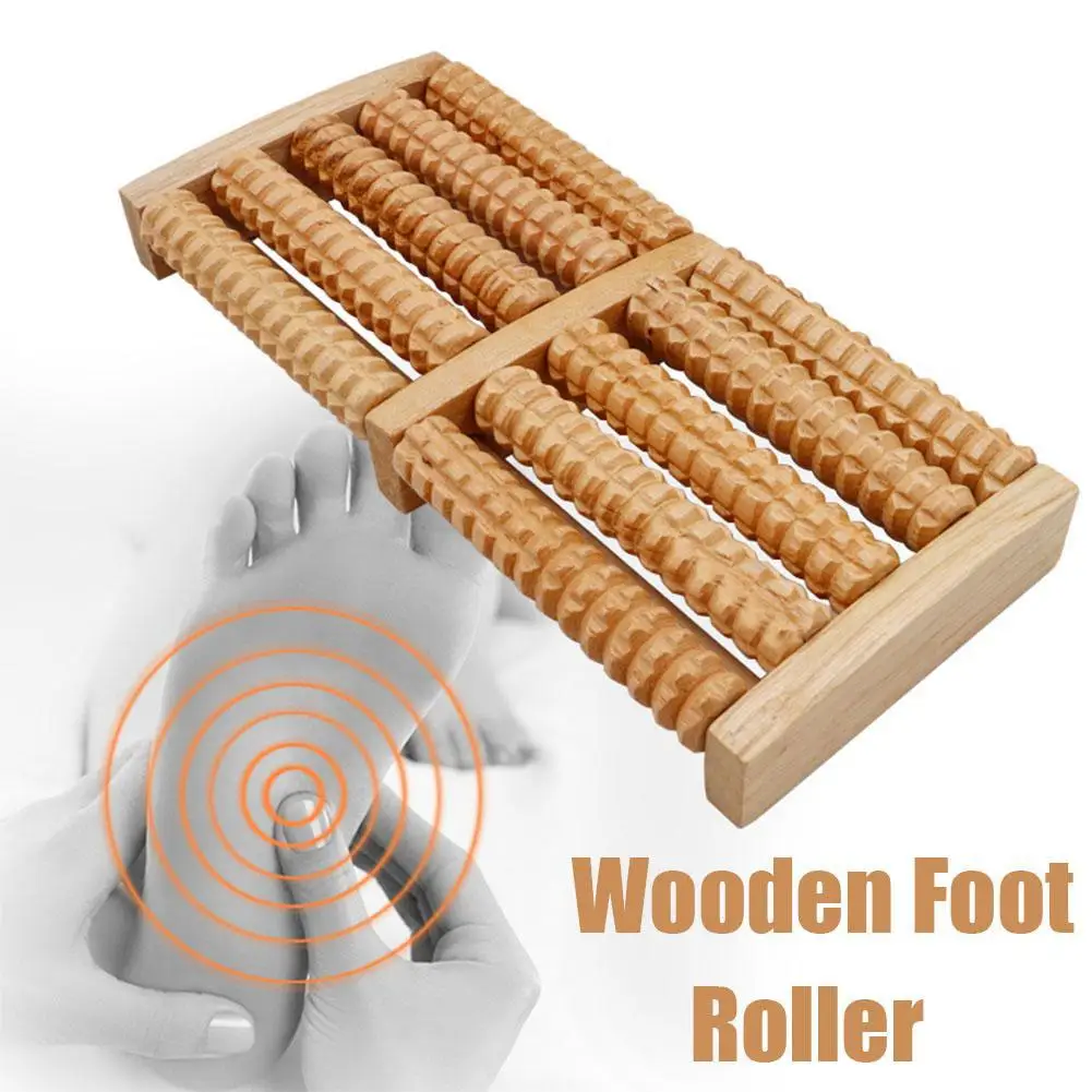 

Деревянный массажер для ног, роликовый рефлексотерапия для снятия стресса, фитнеса, здравоохранения, массажер для ног, красочный массажный ролик, облегчение боли T2S3