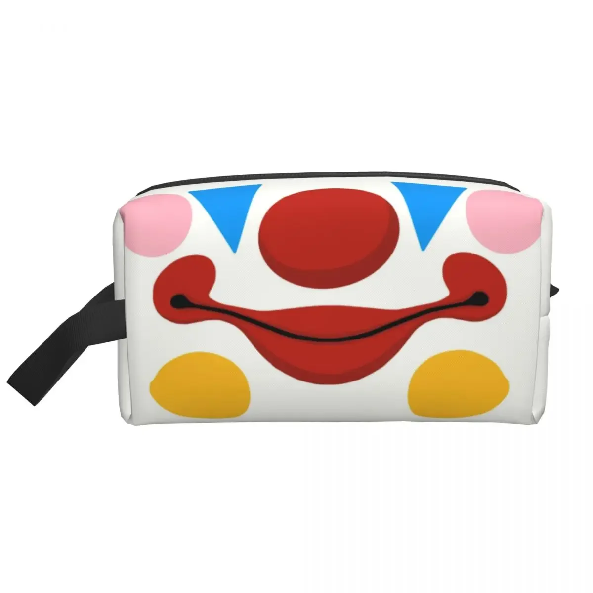 Cute Funny Circus Clown Travel Toiletry Bag Women Halloween Grimace Party Makeup Cosmetic Bag Beauty Storage Dopp Kit