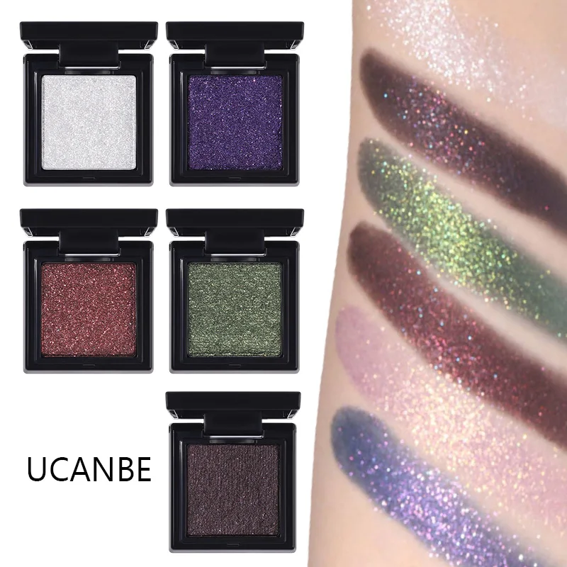 

Тени для век UCANBE: перламутровые, влажные, с шиммером, глиттером, лазерным эффектом, в стиле готика, смоки, легко растушевываются, с мелким блеском, стойкие, для макияжа глаз