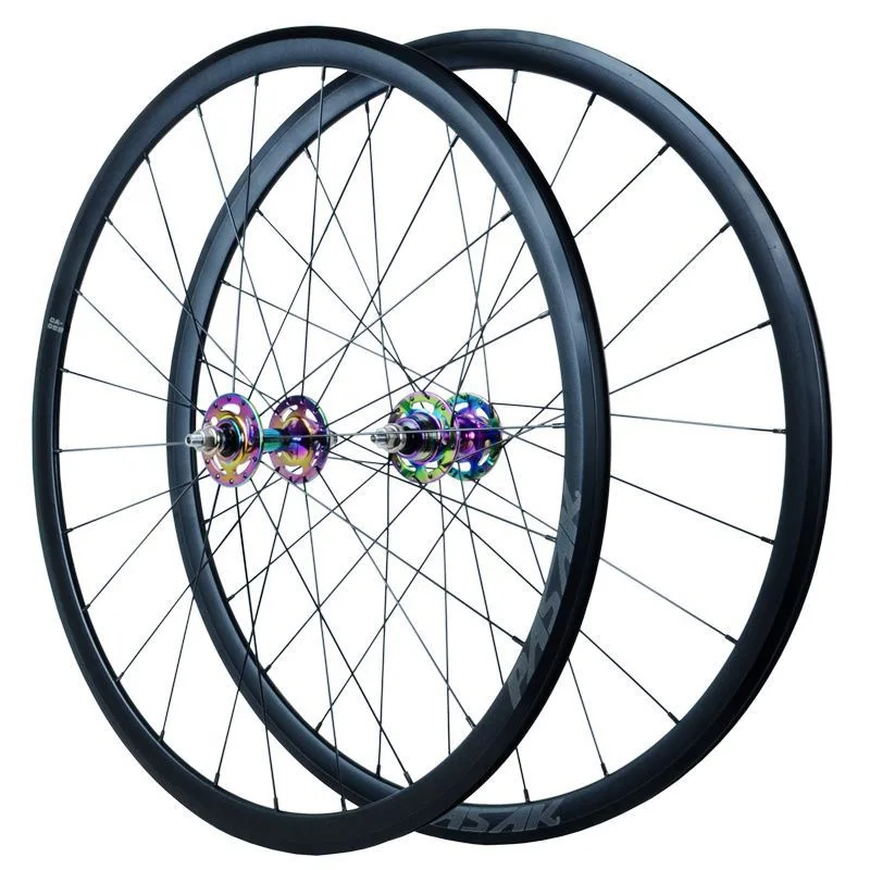 

700C Bicycle wheel set Racing/Dead flight/ 30mm high frame aluminum alloy fixed tooth dead flywheel set Peilin Flower Drum